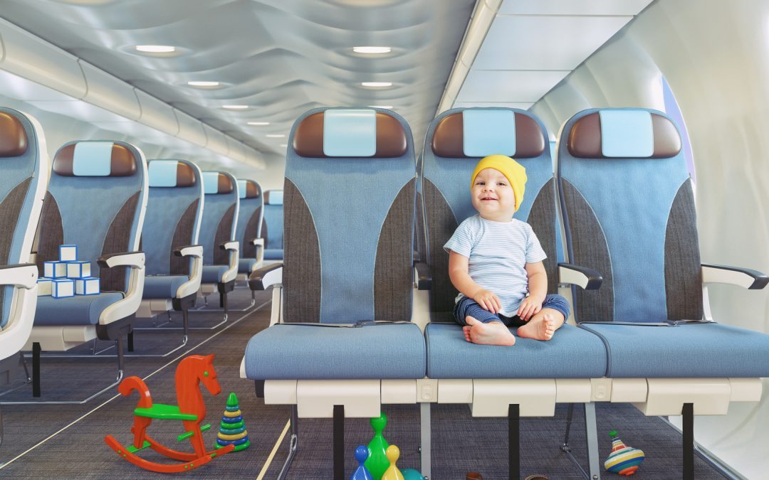 Baby on an airplane