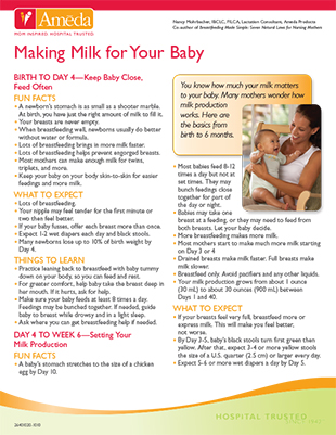 Making Milk for Your Baby Preview Graphic
